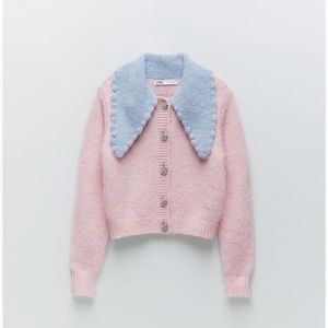 Zara Jewel Button Knit Cardigan